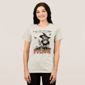 ハロウィン魔女Tシャツ - 面白い毒の名言 トライブレンドＴシャツ (正面全面)