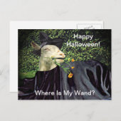 ハロウィン魔法使いヤギ ポストカード (正面/裏面)