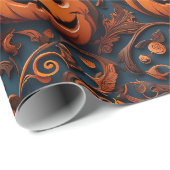 ハロウィン鮮やかをテーマにしたカボチャ ラッピングペーパー (ロールコーナー)