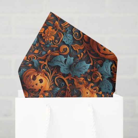 ハロウィン鮮やかをテーマにした 薄葉紙 (ギフトバッグ)