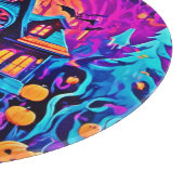 ハロウィン鮮やかハウスアート カッティングボード (角)