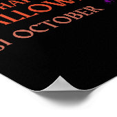 ハロウィン鮮やか応援ウォールアート ポスター (角)