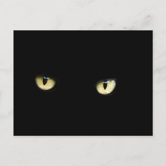 ハロウィン黒猫アイズハガキ ポストカード