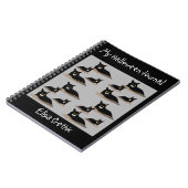 ハロウィン黒猫スパイラルノート ノートブック (左側)