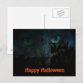ハロウィン黒猫 はがき (正面/裏面)