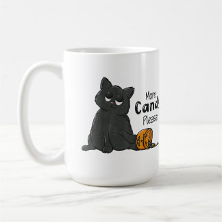 ハロウィン黒猫 もっとキャンディを コーヒーマグカップ