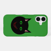 ハロウィン黒猫 iPhone 16ケース (裏面横)