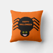 ハロウィン黒蜘蛛の枕 クッション (裏面)