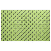 ハロウィン黒魔女シルエットパターン緑 ファブリック (ファットクウォーター)