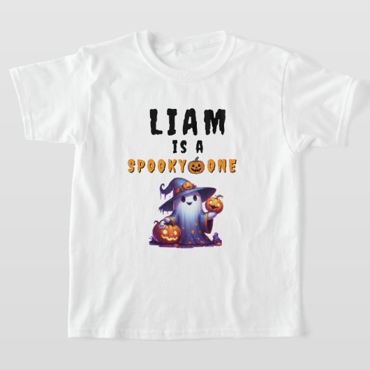 ハロウィン1歳の誕生日おめでとうボーイTシャツ Tシャツ (レイダウン)