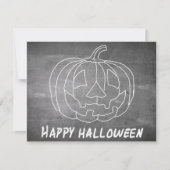 ハロウィン1のチョークボードのようなかぼちゃ (正面)