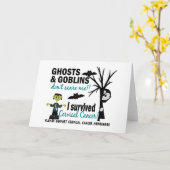 ハロウィン1子宮頸がんを克服した人 カード (黄色い花)