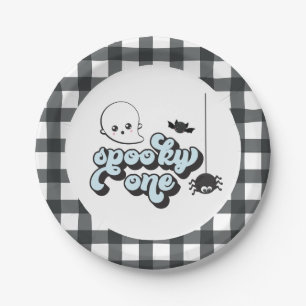 ハロウィン1歳の誕生日おめでとう Spooky One ペーパープレート