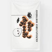 ハロウィン1歳の誕生日おめでとう Spooky One 横断幕 (縦)