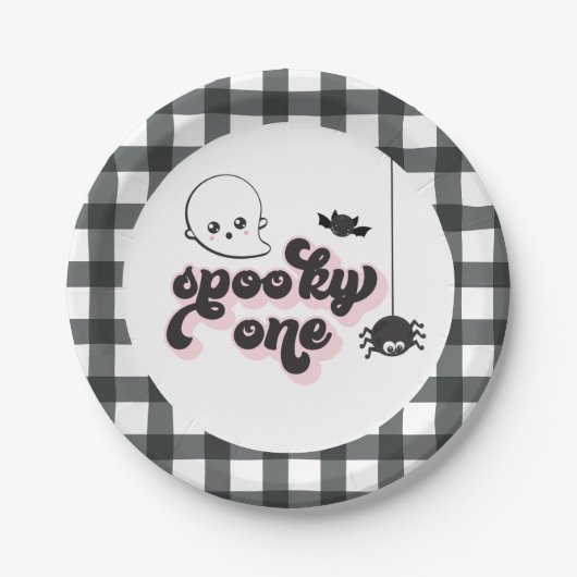ハロウィン1歳の誕生日ペーパープレート ペーパープレート (正面)