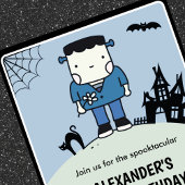 ハロウィン1歳の誕生日 スプクタクラル 男の子 招待状