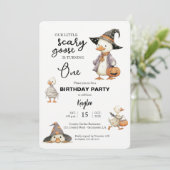 ハロウィン1歳誕生日 ゴーシュ ウィッチ 招待状 (スタンド正面)