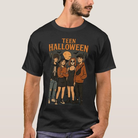 ハロウィン10代のナイトメンズTシャツ Tシャツ (正面)