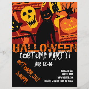 ハロウィン10代のパーティーイベント告知フライヤー チラシ