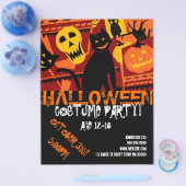 ハロウィン10代のパーティーイベント告知フライヤー チラシ (シングル)