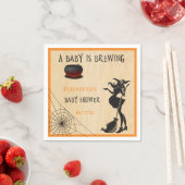 ハロウィン10月魔女ベビーシャワーパーティー スタンダードカクテルナプキン (インサイチュ)