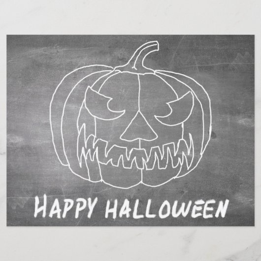 ハロウィン2の黒板風カボチャ (正面)