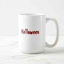 ハロウィン2トーンの深赤と明赤のスプーキーカップ