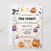 ハロウィン2歳の誕生日パーティーの招待状 招待状 (正面)