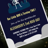 ハロウィン2歳の誕生日招待状 boo spooktacular 招待状