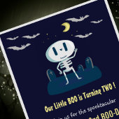 ハロウィン2歳の誕生日招待状 boo spooktacular 招待状