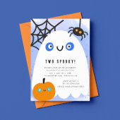 ハロウィン2歳の誕生日招待状 TWO SPOOKY 招待状