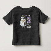 ハロウィン2歳の誕生日 おもしろい幽霊 Boujee トドラーTシャツ (正面)