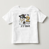 ハロウィン2歳の誕生日 おもしろい幽霊 Boujee トドラーTシャツ (正面)