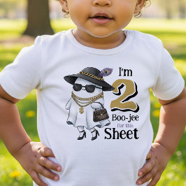 ハロウィン2歳の誕生日 おもしろい幽霊 Boujee トドラーTシャツ