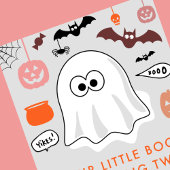 ハロウィン2歳の誕生日 スプークタキュラー リトルブー 招待状
