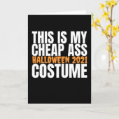 ハロウィン2021年 – おかしなハロウィン衣装 カード (黄色い花)
