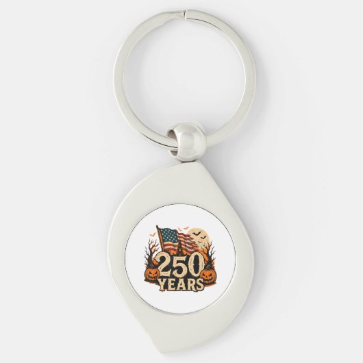 ハロウィン250周年記念アメリカ合衆国1776-2026 キーホルダー (正面)