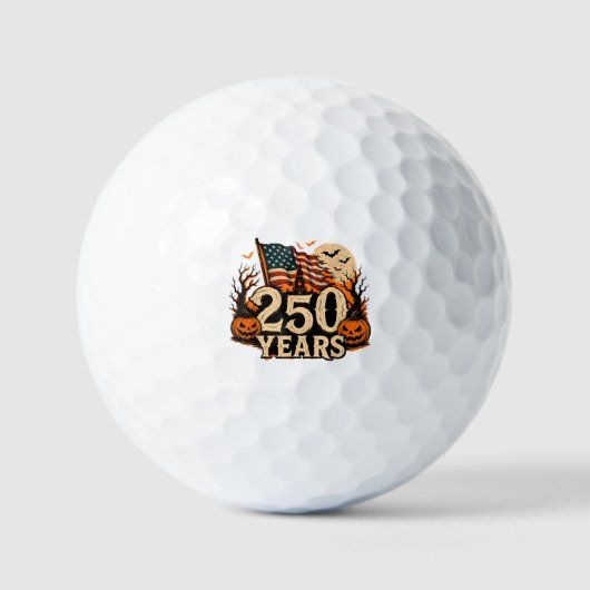 ハロウィン250周年記念アメリカ合衆国1776-2026 ゴルフボール (正面)