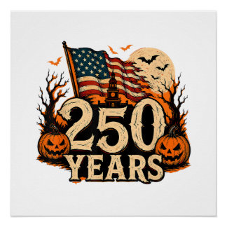 ハロウィン250周年記念アメリカ合衆国1776-2026 ポスター
