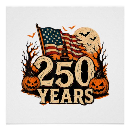 ハロウィン250周年記念アメリカ合衆国1776-2026 ポスター (正面)