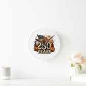 ハロウィン250周年記念アメリカ合衆国1776-2026 ラウンド壁時計 (ホーム)
