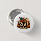 ハロウィン250周年記念アメリカ合衆国1776-2026 缶バッジ (正面&裏面)