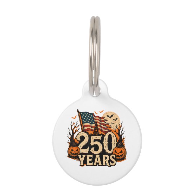 ハロウィン250周年記念アメリカ合衆国 1776-2026 ペット　ネームタグ (正面)