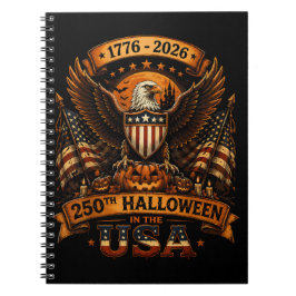 ハロウィン250周年記念イーグルアメリカ国旗 ノートブック