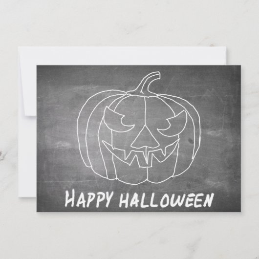 ハロウィン3チョークボード風のカボチャ (正面)
