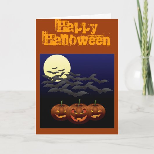 ハロウィン3枚目のグリーティングカード カード (正面)