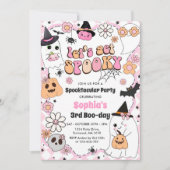 ハロウィン3歳お誕生日会 Let's Get Spooky 招待状 (正面)