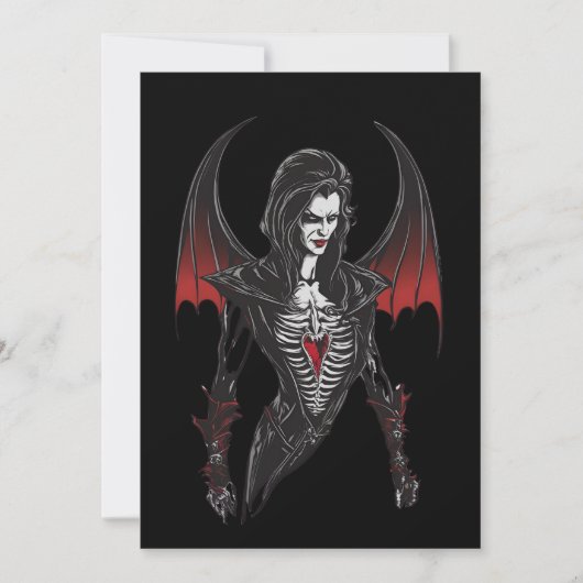 ハロウィン6吸血鬼b怖い怪物ホラー 招待状 (正面)