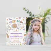 ハロウィン6歳の誕生日写真だよ 招待状 (スタンド正面)