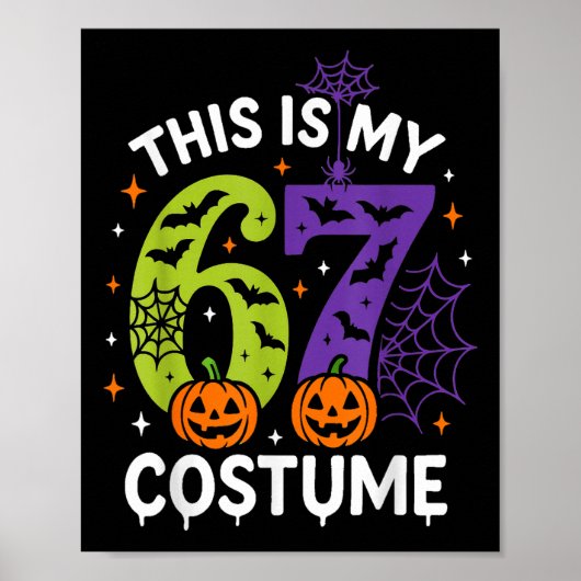 ハロウィン67のコスチューム おもしろい 67 ハロウィン ポスター (正面)